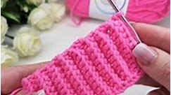 Crochet rib stitch 😍🤩😘