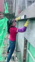 How to Prepare Tiles Wall ,​ Wall paint​ Fast & Beauty part 5500