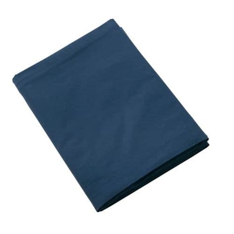 Drap Plat Coton Lavé Marine 180x290 Cm - BUT