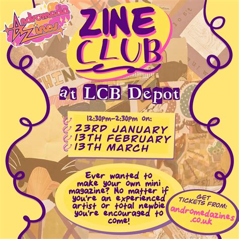 March Zine Club, LCB Depot, Leicester, 13 March 2026 | AllEvents
