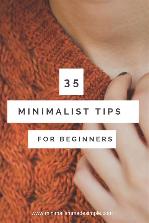 Minimalist Tips for Beginners | Minimalist living tips ...
