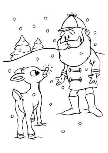 Free printable rudolph coloring pages for kids. 25 Free Rudolph The Red Nosed Reindeer Coloring Pages ...