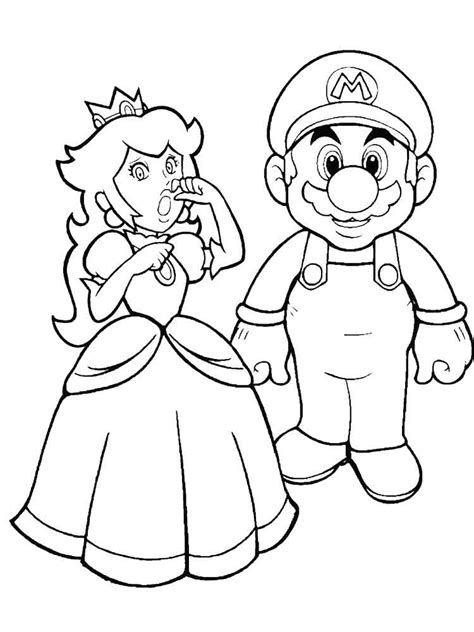 Princess Peach coloring pages. Free Printable Princess Peach coloring pages.