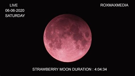 But nasa explains that there's some merit for thinking the strawberry moon should appear in a reddish hue due to the position of the full moon relative to the earth during. Penumbral Lunar Eclipse on June 5-6, 2020 ( Strawberry ...