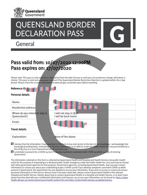 Queensland border declaration pass (july 10). Queensland Border Declaration Pass | mimi旅