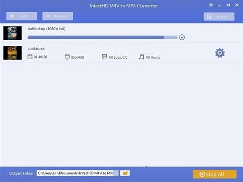 Iskysoft imedia converter deluxe is the simple m4v to mp4 converter on windows and mac computers. IntactHD M4V to MP4 Converter Download