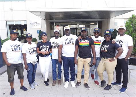 Morning crew with ean and arnold. Ghanaian band groups, Hitz FM crew arrive in Spain for Vis ...