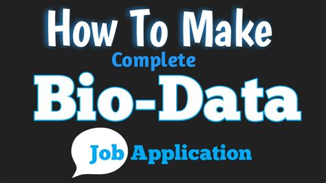 In the form, the user will be required to state his name in capital letters which will then be followed by his date of birth, nationality, religion, and. Job Application Bio-Data Format ~ LearningHomeBD