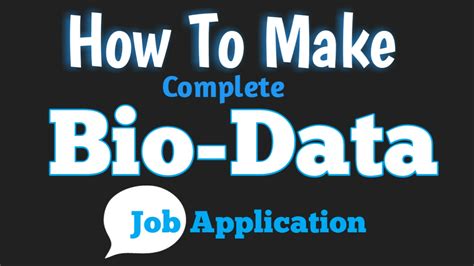 Maybe you would like to learn more about one of these? Job Application Bio-Data Format ~ LearningHomeBD