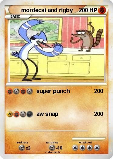 Card fake fanart pokemoncardresources back pokemoncardback kejikinebuchi pokemon. Pokémon mordecai and rigby 115 115 - super punch - My ...