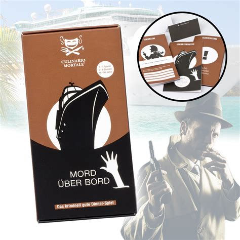 Sind sie auf der suche nach einem aufregenden geschenk? Krimidinner für Zuhause - Mord über Bord - finde den Mörder
