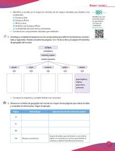 El cuaderno de actividades geografía 6to grado, fue creado para que todos los alumnos desarrollen nuevos conocimientos, manteniendo la equidad y calidad en la educación. Geografía De Sexto Grado Contestado | Libro Gratis