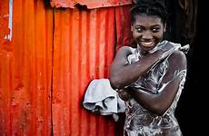 haiti girl naked bath slum school young au prince port house front having parents jansochor