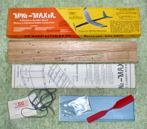 For over 45 years robart manufacturing has been designing and manufacturing innovative r/c accessories that are used by modelers around the world. 1974 - SIG Balsa Airplane Kit "Mini-Maxer" | Collectors Weekly