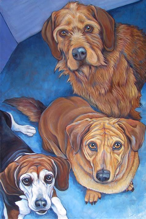 The best gift for pet lovers and for yourself! 11" x 14" Custom Pet Portrait Painting in Acrylic on ...