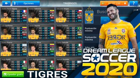 Dentro del menú principal del juego, entra en mi club. Plantilla de los Tigres UANL para Dream League Soccer 2019 ...