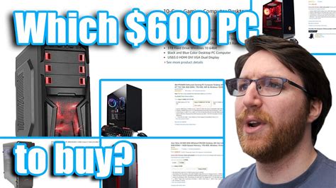 Buying a sub $600 BUDGET Pre-Built gaming PC from Amazon ...