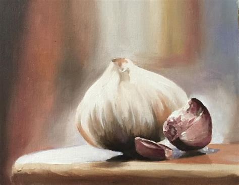 Maybe you would like to learn more about one of these? Garlic Painting Food Lover Gift Gift for cooks Garlic ...