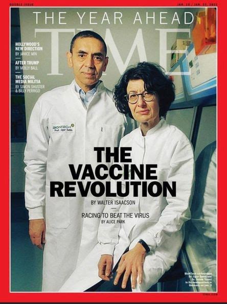 Der spiegel dergisi 2021 yılının ilk sayısında kapağını, 2020 yılına damgasını vuran iki önemli bilim insanına ayırdı: Özlem Türeci ve Uğur Şahin Time dergisine kapak oldu