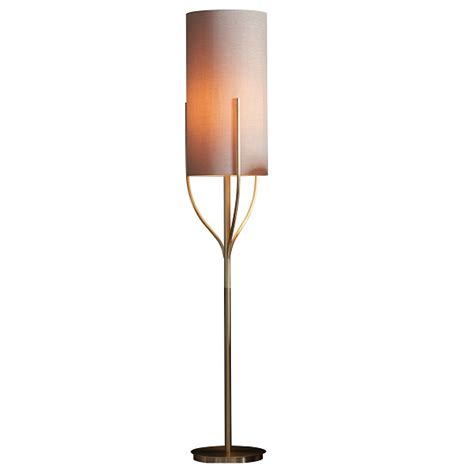 Curved surface area of a cylindrical lamp shade= 2π×r×h. Romana Cylindrical Shade Floor Lamp In Gold Finish | Furniture in Fashion