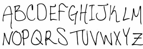 Browse and download handwriting fonts and generate images from custom text with handwriting fonts. Hannahs Messy Handwriting Font - FFonts.net
