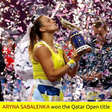 Flashscore.com offers aryna sabalenka live scores, final and partial results, draws and match history point by point. Aryna Sabalenka won the Qatar Open title | Sports awards ...