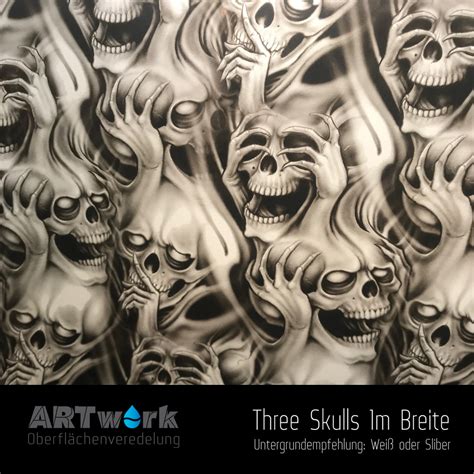 Unsere redaktion an produkttestern eine große auswahl an marken ausführlich analysiert und wir zeigen. Three Skulls 1m Breite Wassertransferdruck Folie