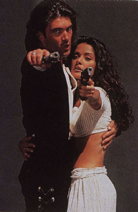 In a second deleted scene, the crotch gun was to go off accidentally while banderas is in bed with hayek, blowing a hole through the guitar while. Desperado - Quentin Tarantino | Salma hayek, Movie stars ...