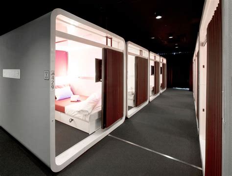 Stylish and functional rooms (cabins). 7 Unique Budget Accommodations in Kyoto, Japan | Capsule hotel japan, Capsule hotel, Sleep box