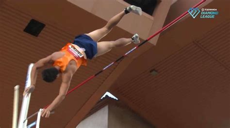 Screengrab from jump & fly international athletics meet video via ej obiena fb. Olympics-bound EJ Obiena gives Philippines its 1st medal ...