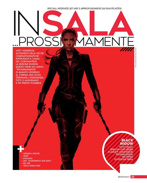 While last year didn't see a whole lot of films hit theaters, 2021 is more than making up for it. SCARLETT JOHANSSON in Best Movie Magazine, Italy April ...