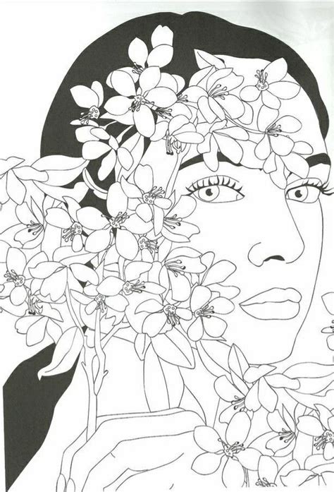 Intricate coloring pages for adults. Pin by Rujirapipit on Women | Adult coloring pages ...
