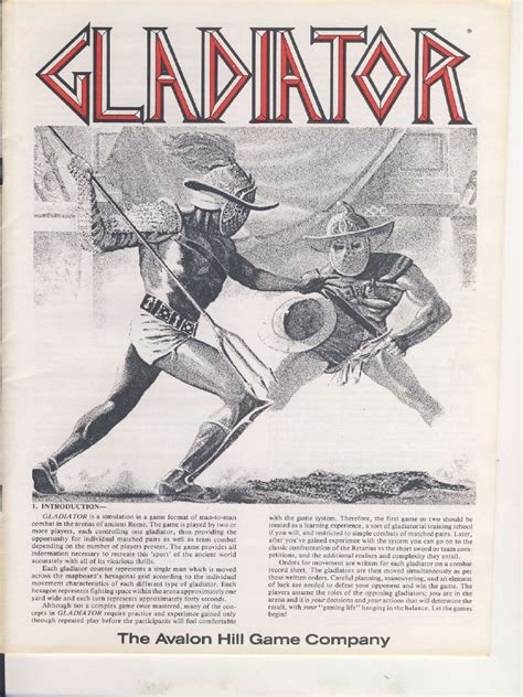 The symbols that appear on the screen are paid only if they are connected on an enabled payline. Avalon Hill - Gladiator Rules.pdf | Leisure | Violence