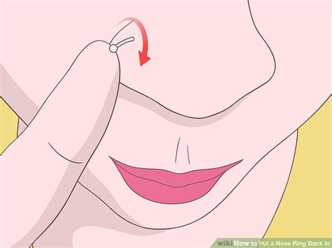 If there is bleeding when inserting the corkscrew, stop and clean your piercing. How to Put a Nose Ring Back In (with Pictures) - wikiHow