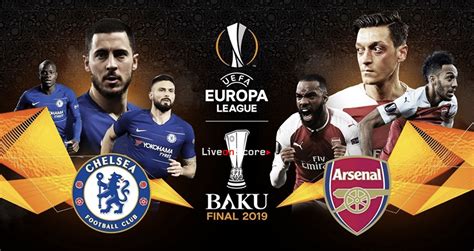 Summary use play icon to watch 5 live final score; UEFA Europa League final preview: Chelsea vs Arsenal