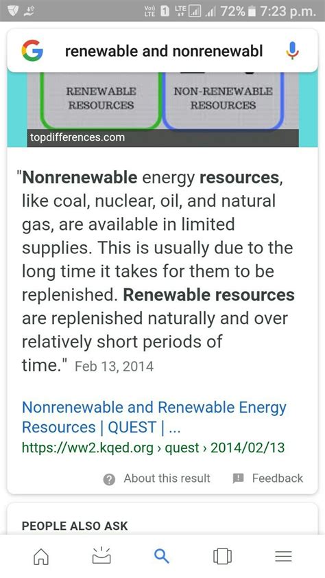 While renewable energy is often thought of as a new technology, harnessing nature's power has long been used for heating, transportation, lighting, and more. describe renewable and non renewable resource - Brainly.in