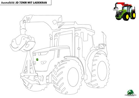 Alte und moderne traktoren, mit anhänger oder gülletank, mähdrescher, egge und pflug. Traktor Ausmalbilder John Deere / Viel Spass Beim Malen ...