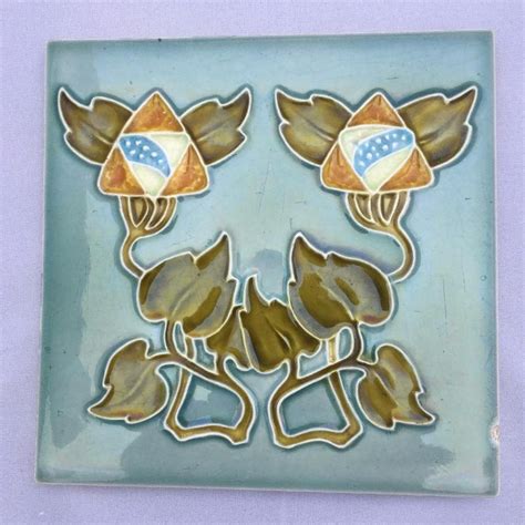 Foxy design specializes in laser cutting, engraving, and fabrication. Original English Art Nouveau c1906 6"x6"Tile | Art nouveau ...