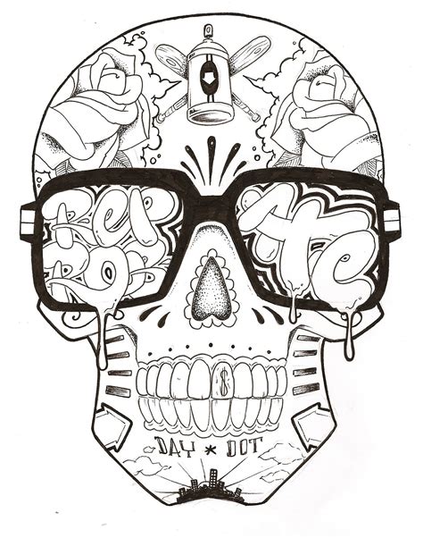 Graffiti coloring pages characters printable adults inspirational getdrawings. Graffiti Girl Characters | Graffiti Characters Skull Images & Pictures - Becuo (With images ...