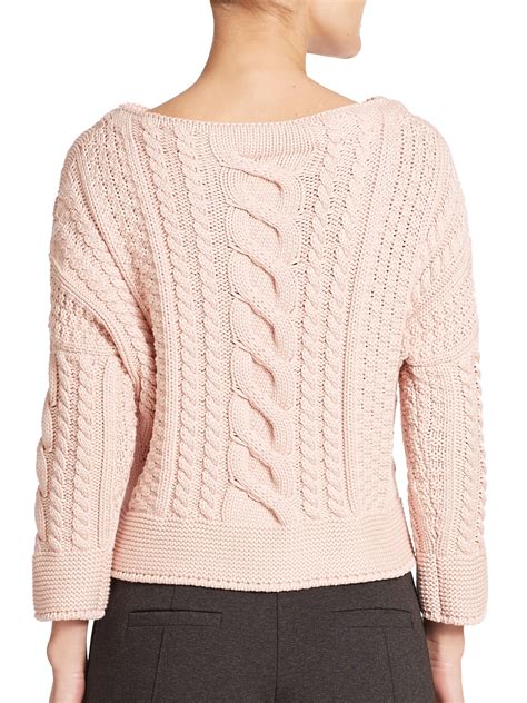 Believe me, there are many chic ways to wear them. Lyst - Weekend By Maxmara Rana Cable-knit Sweater in Pink