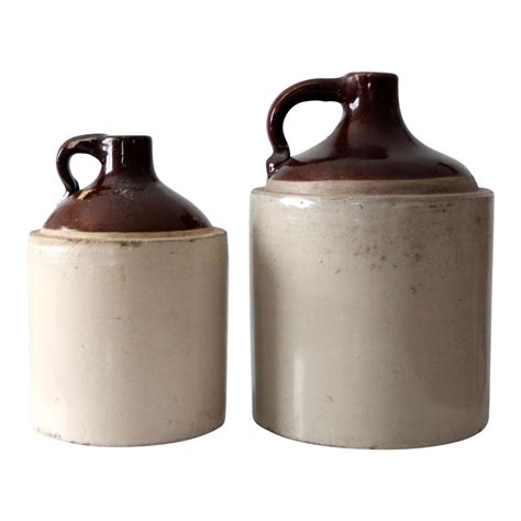 Beat searches related to antique ceramic pot. Antique Stoneware Crock Jugs - a Pair | Chairish