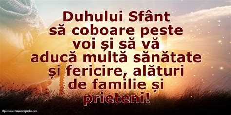 De rusalii este comemorată coborârea sfântului spirit asupra ucenicilor lui iisus din nazaret. Felicitari de Rusalii - Duhului Sfânt să coboare peste voi ...