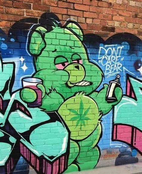 See more ideas about graffiti, graffiti art, art. Nice ganja graffiti dont care bear | Shmokinnnn' | Weed ...