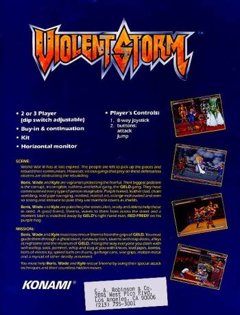 Yes, you hear right, yet another brawler! Violent Storm (ver AAC) ROM Download - Free Mame Games ...