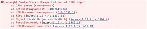 javascript - Uncaught SyntaxError: Unexpected end of JSON input at JSON ...