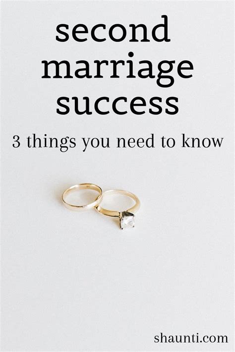 I'll take you through the exact process as you watch me get married to my. Second marriages: 3 things you need to know ...