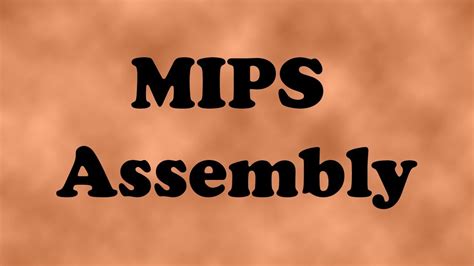 The display panel can be disassembled only when its separated from the laptop base. MIPS Assembly Language Programming Tutorial - YouTube