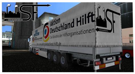 Eine weitere alternative zu kundenservice, faq und konfliktlösungen ist die community. ets 2: Aktion Deutschland Hilft Trailer v 1.0 Skins Mod ...