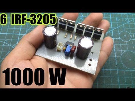 1000w power inverter circuit based rfp50n06 mosfet, converting 12vdc battery to become 110v or 220v ac voltage. 1000W INVERTER 6 IRF3205 use IR2153 - YouTube in 2020 | Electronic circuit projects, Electronics ...