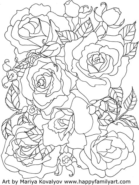 For boys and girls, kids and adults, teenagers and toddlers, preschoolers and older kids at school. Happy Family Art - original and fun coloring pages | Rose ...